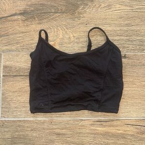Alphalete Charcoal Sports Bra Twist Back